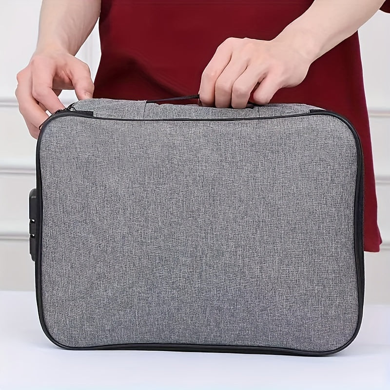 Sikker Dokumenttaske med Lås og Vandafvisende Design