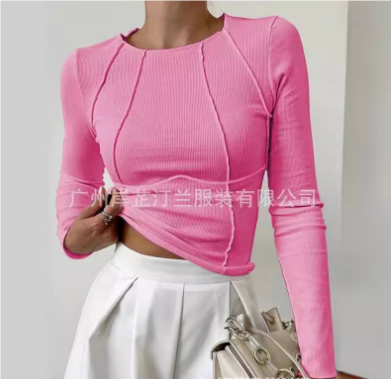 Skjortebluse Kvinders Minimalistisk Stil Med Flatterende Pasform