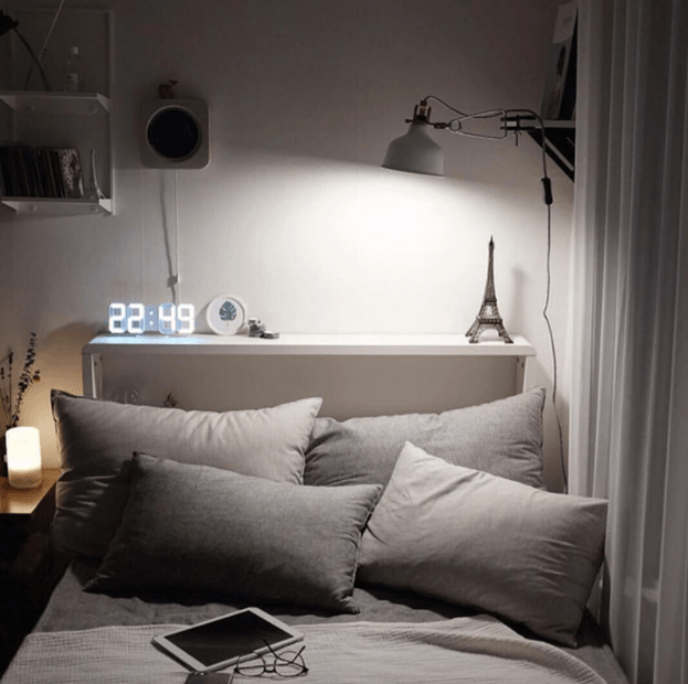 Smart 3D Digital Vækkeur med LED Display