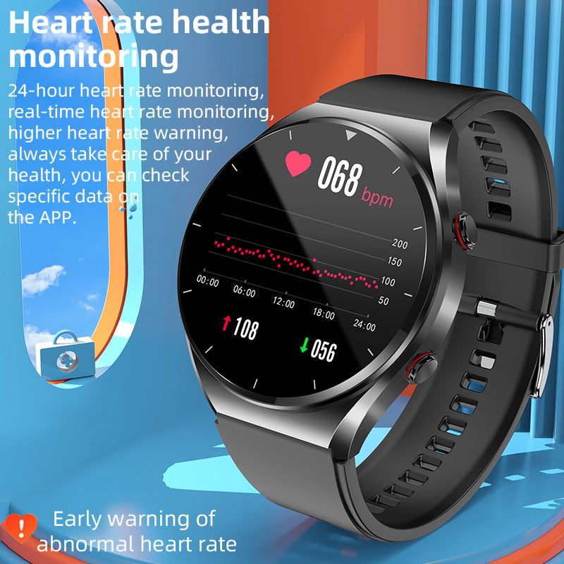 Smartwatch til sundhedsovervågning med EKG og puls