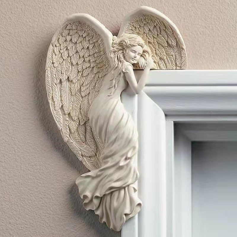Sød Engel Ramme Vinkel Statue