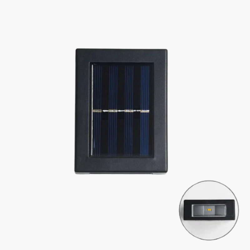 LuxeSolar Elegant LED Væglampe | Bæredygtig solenergi med automatisk funktion-zarada.dk