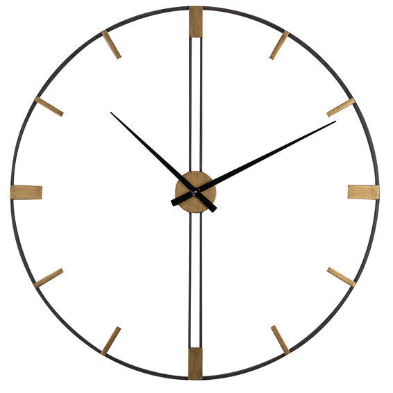 Stort Vægur med Tal til Stuen - Moderne Design 60 cm
