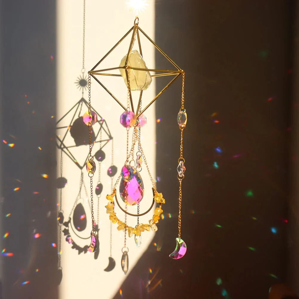 Suncatcher med Healing Krystaller