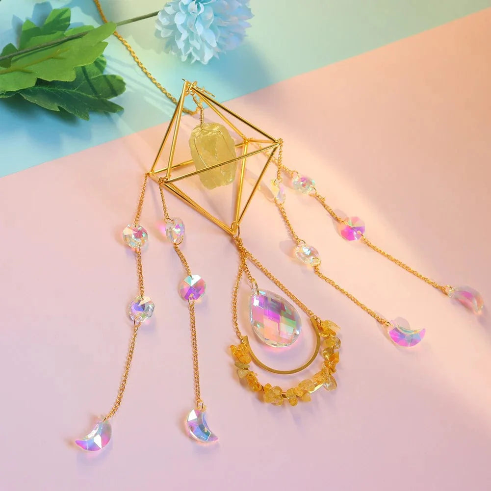 Suncatcher med Healing Krystaller
