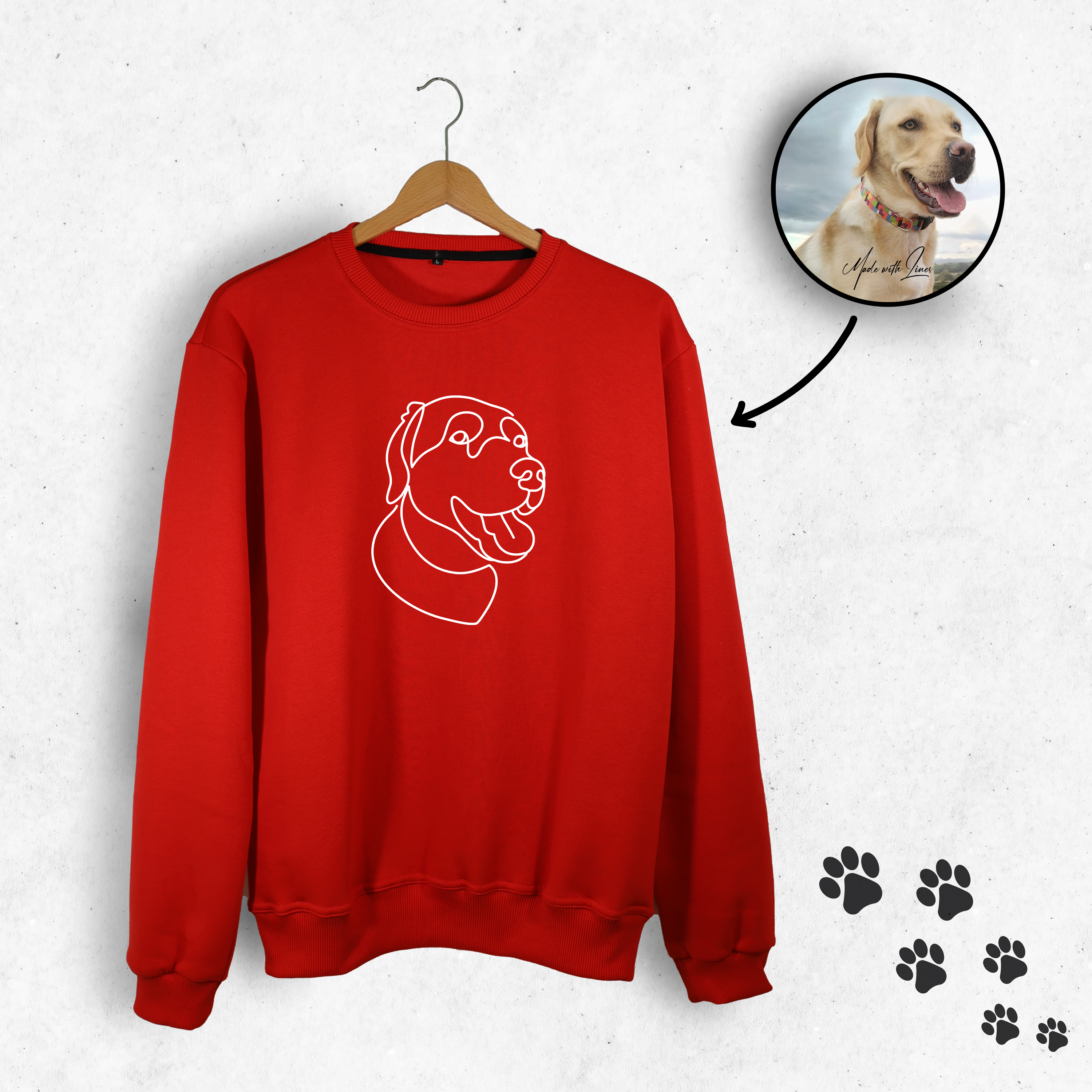 PawsySweater | Personlig hoodie med din firbenede ven-zarada.dk