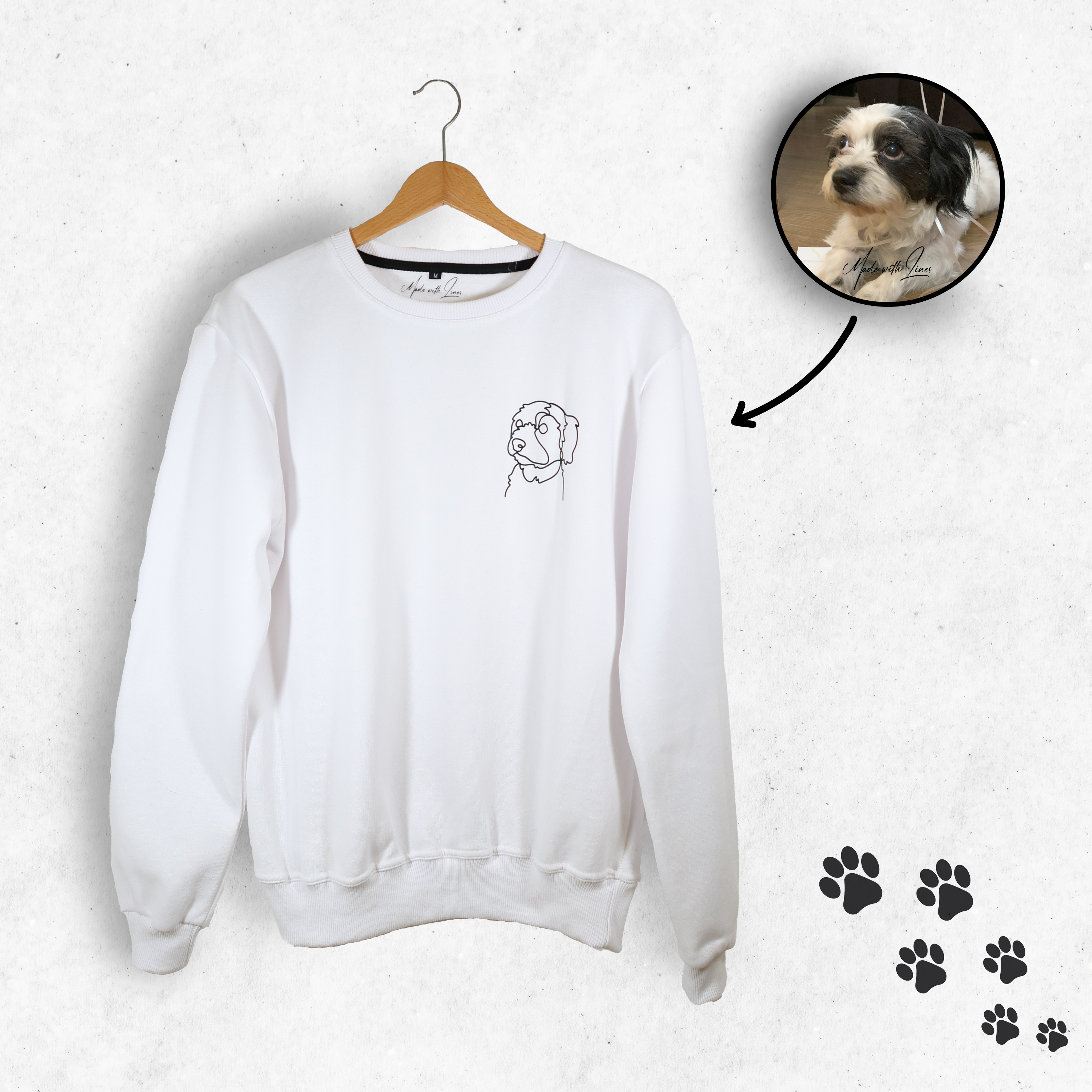 PawsySweater | Personlig hoodie med din firbenede ven-zarada.dk