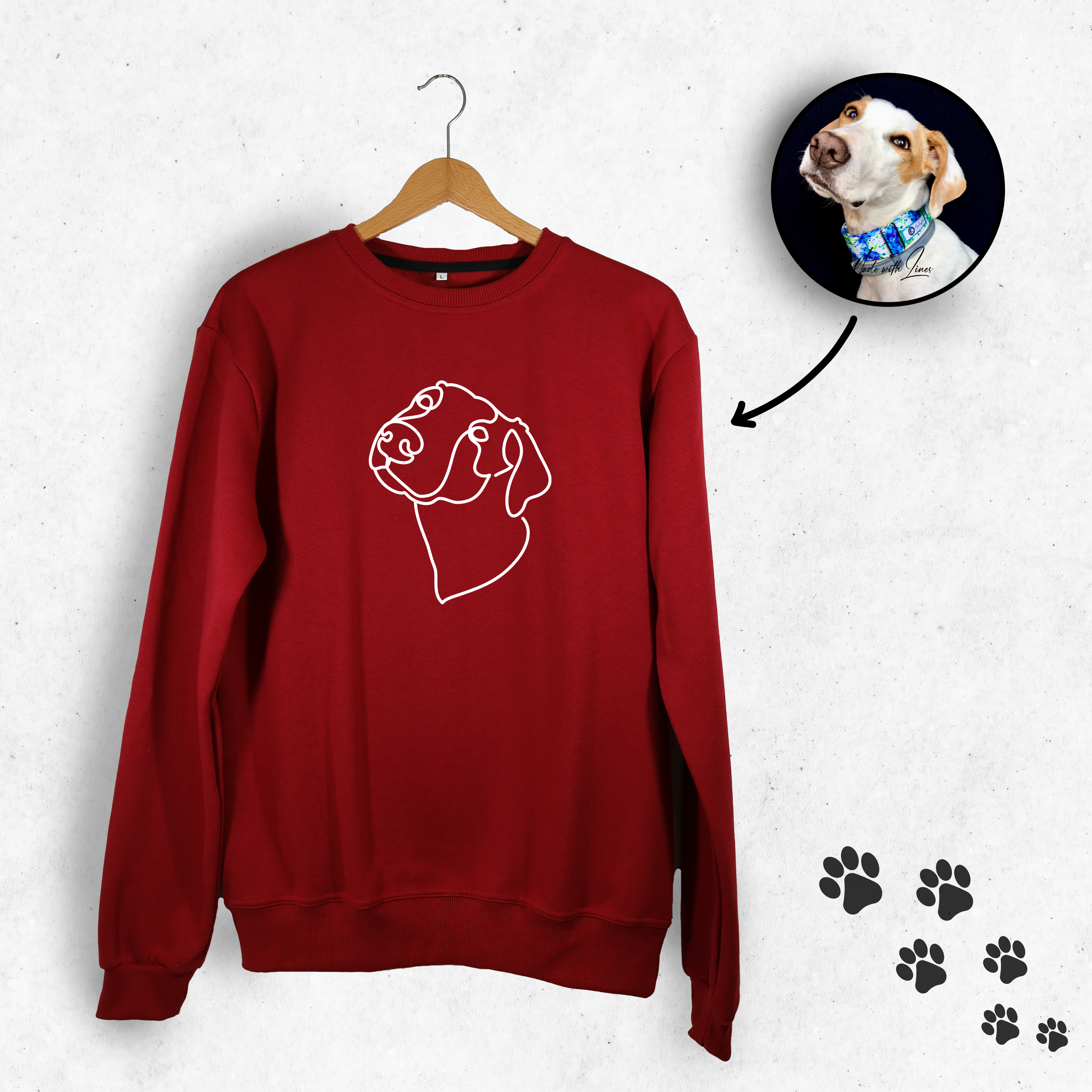 PawsySweater | Personlig hoodie med din firbenede ven-zarada.dk
