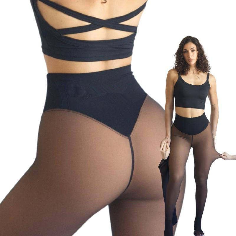 ThermoCurve | Original Fleeceforede Leggings Talje Bestemmende Varm Slank