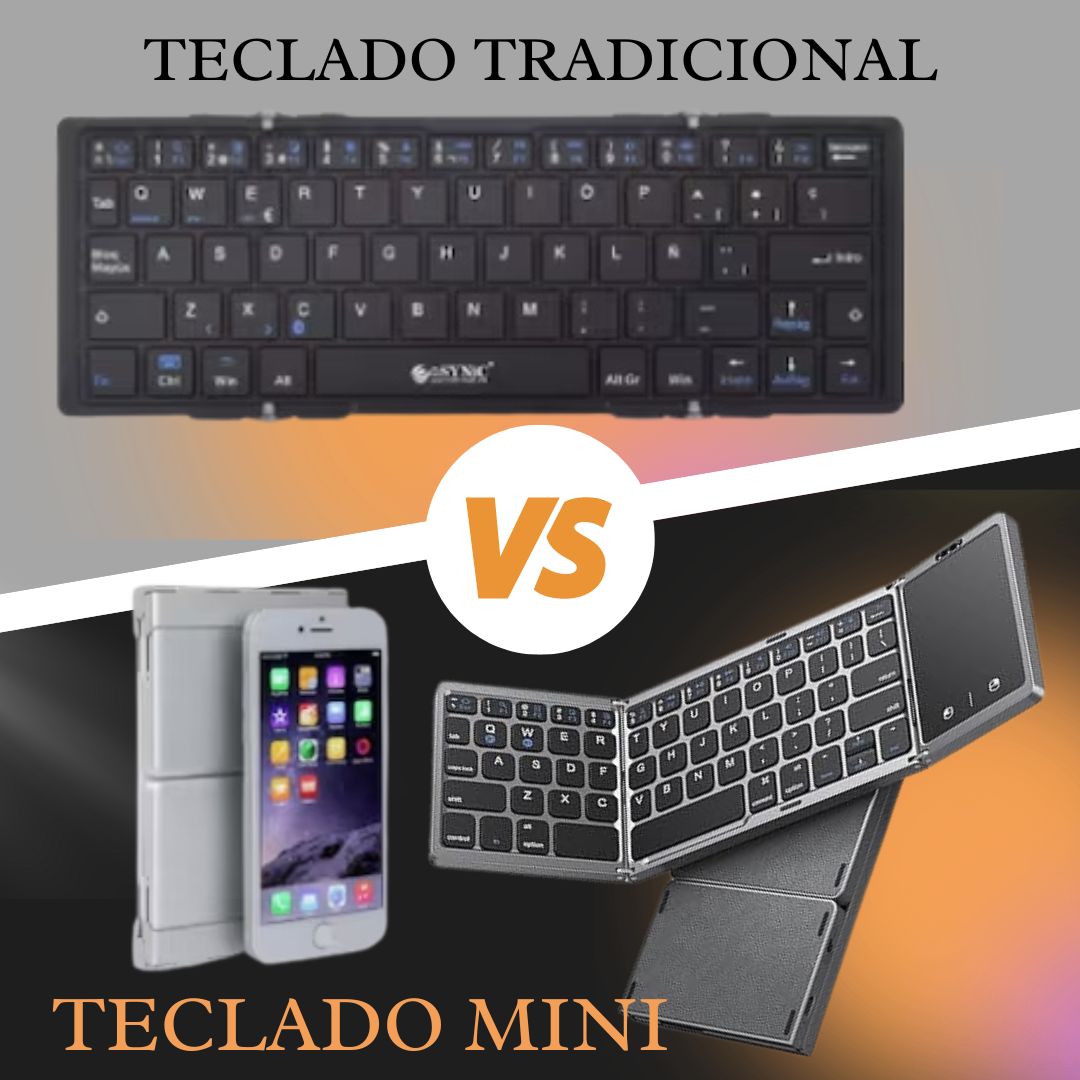 FoldPad Tastatur | Sammenklappeligt trådløst Bluetooth-tastatur-zarada.dk