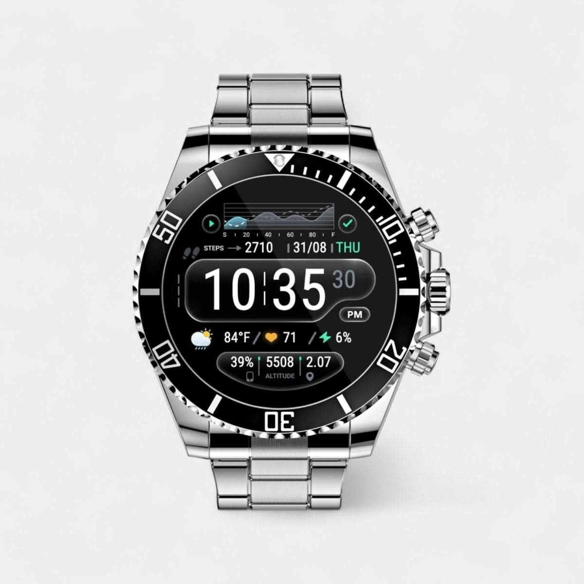 Taktisk Smartwatch med GPS og Sundhedsovervågning