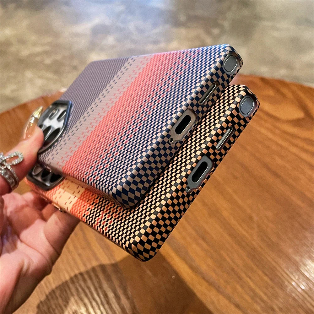 Telefoncover til Samsung Galaxy S25/S26 Ultra Farverigt Design Med Stribet Tekstur
