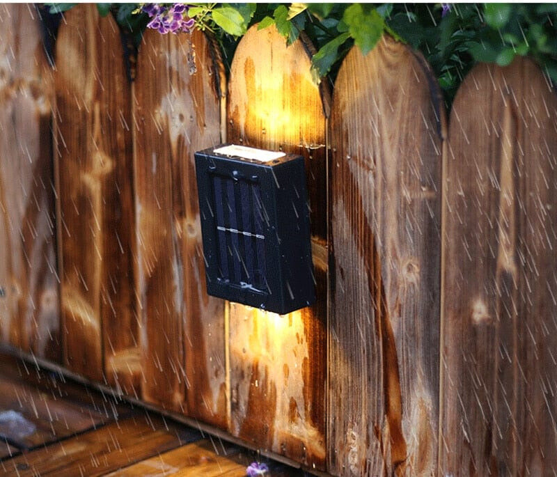 Terrassevæglampe med Solenergi
