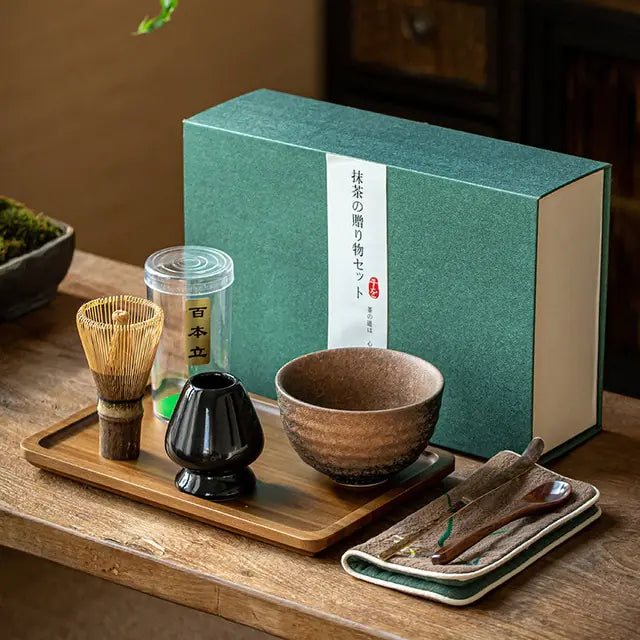 Traditionelt Matcha Gavesæt til Te Ceremonier