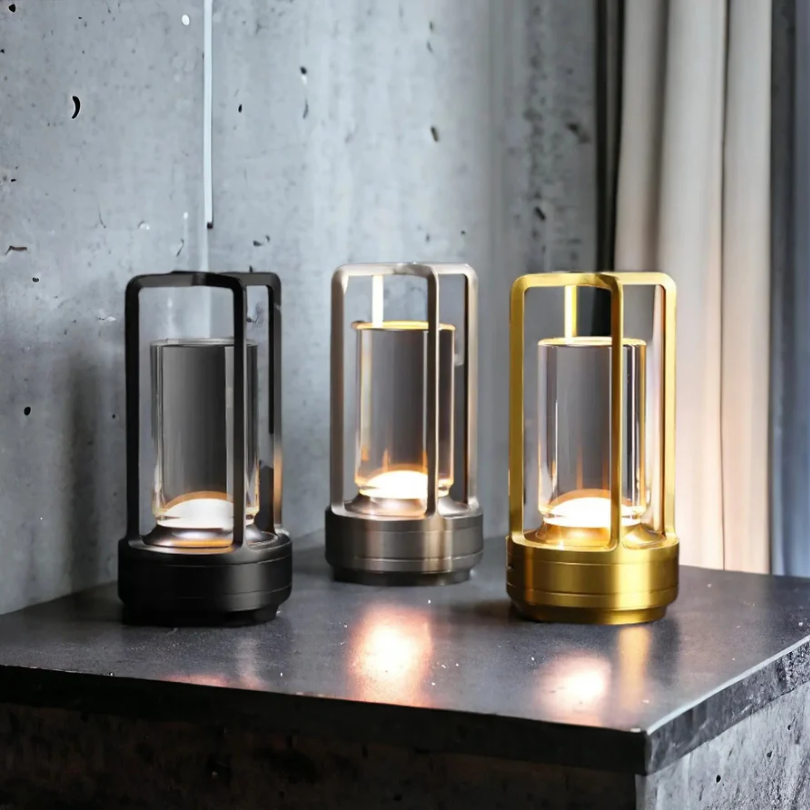 Trådløs Bordlampe Skandinavisk Design Dæmpbar Med Berøringssensor