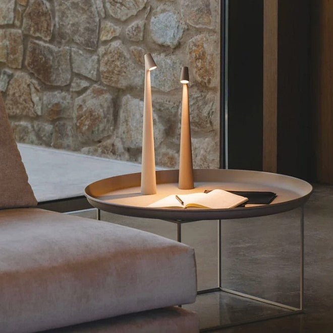 Trådløs LED Læselampe Minimalistisk Design Genopladelig Aluminium