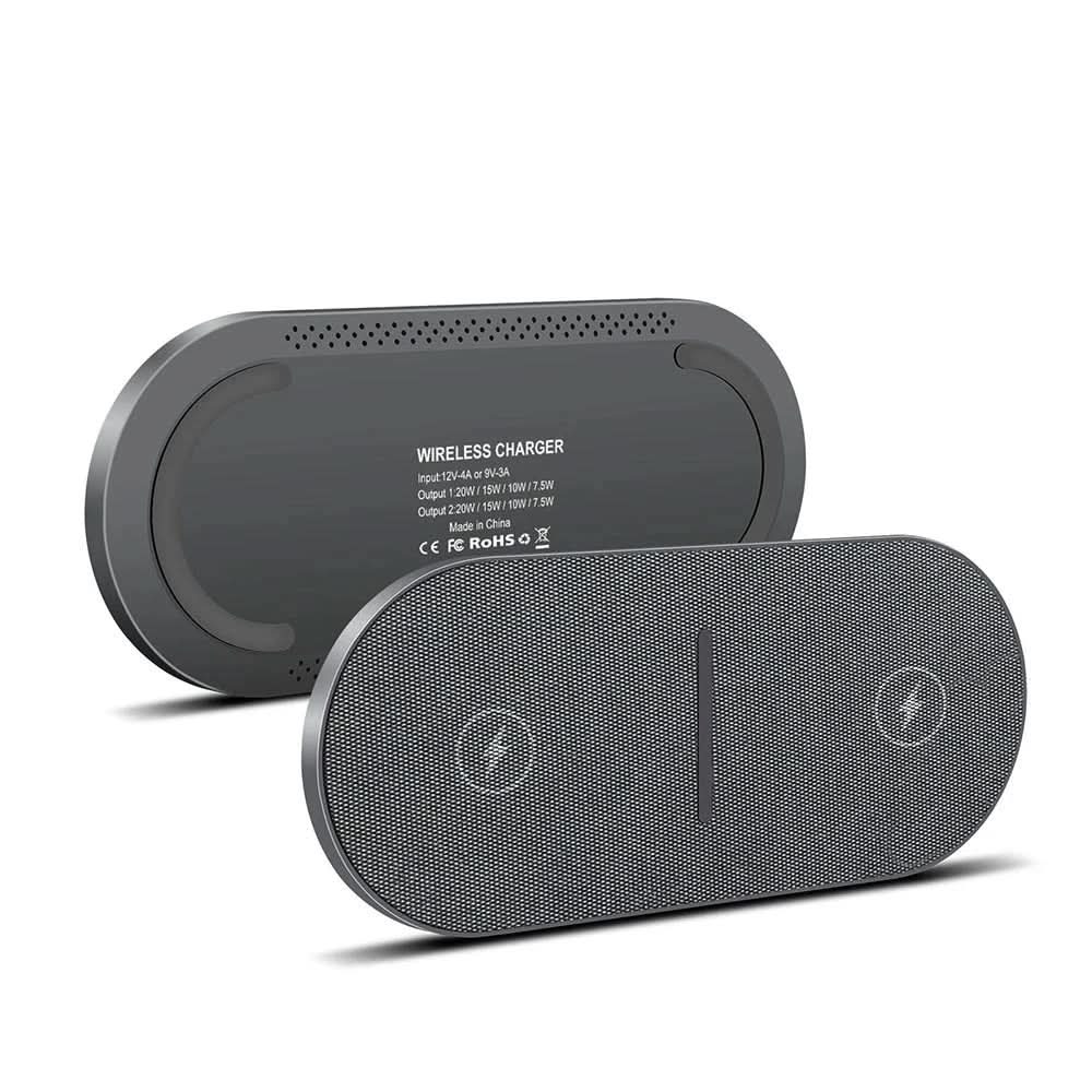 Trådløs Opladningsstation til iPhone og Samsung  iPhone 15/14/13/12/11, AirPods 3 Pro, Samsung Galaxy S23/S22/S21 - Kompakt Design