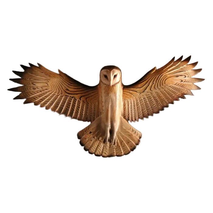 Trævægdekoration Ugle Design