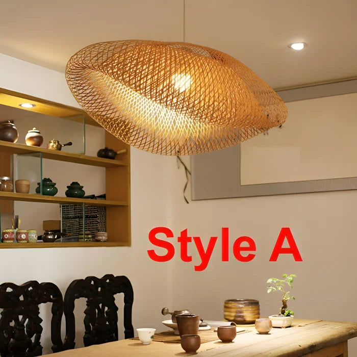 Trendy Pendel i Rattan Design