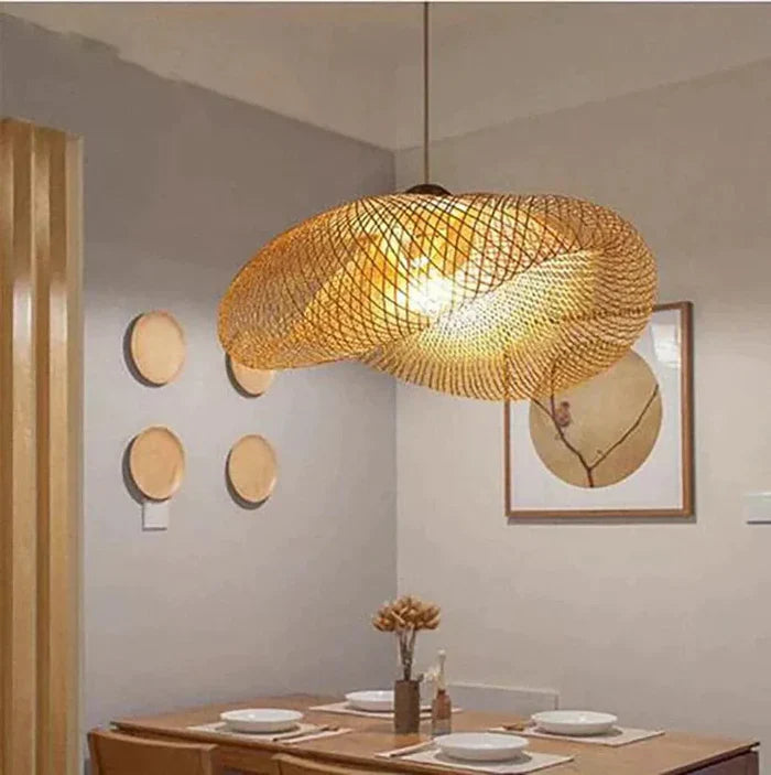 Trendy Pendel i Rattan Design