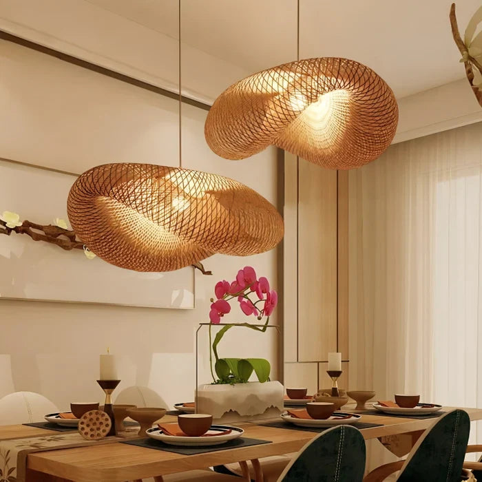 Trendy Pendel i Rattan Design