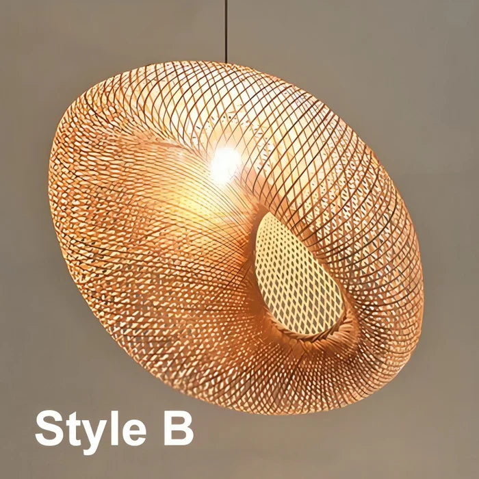 Trendy Pendel i Rattan Design