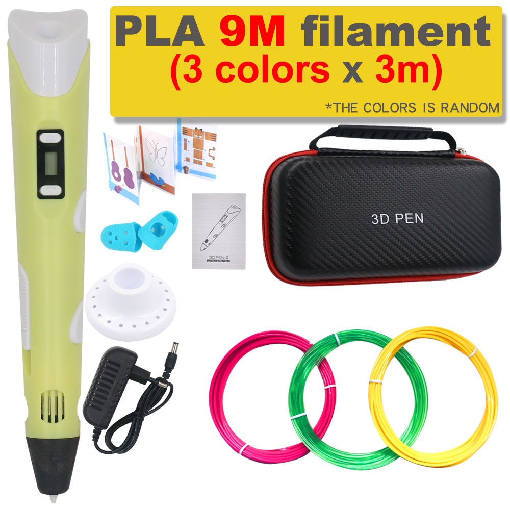 3D-Printpen DIY-tegnerpen med 200M PLA-filament, gave til børn