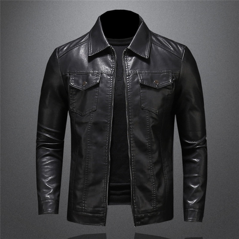 Robert Premium Læder Herrejakke – Tidløs, Holdbar & Elegant Stil