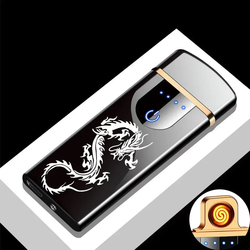 USB Genopladelig Plasma Lighter Vindafvisende