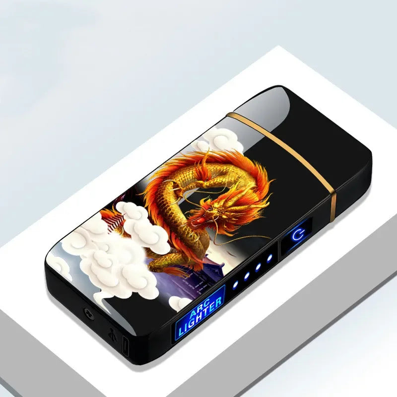 USB Genopladelig Plasma Lighter Vindafvisende