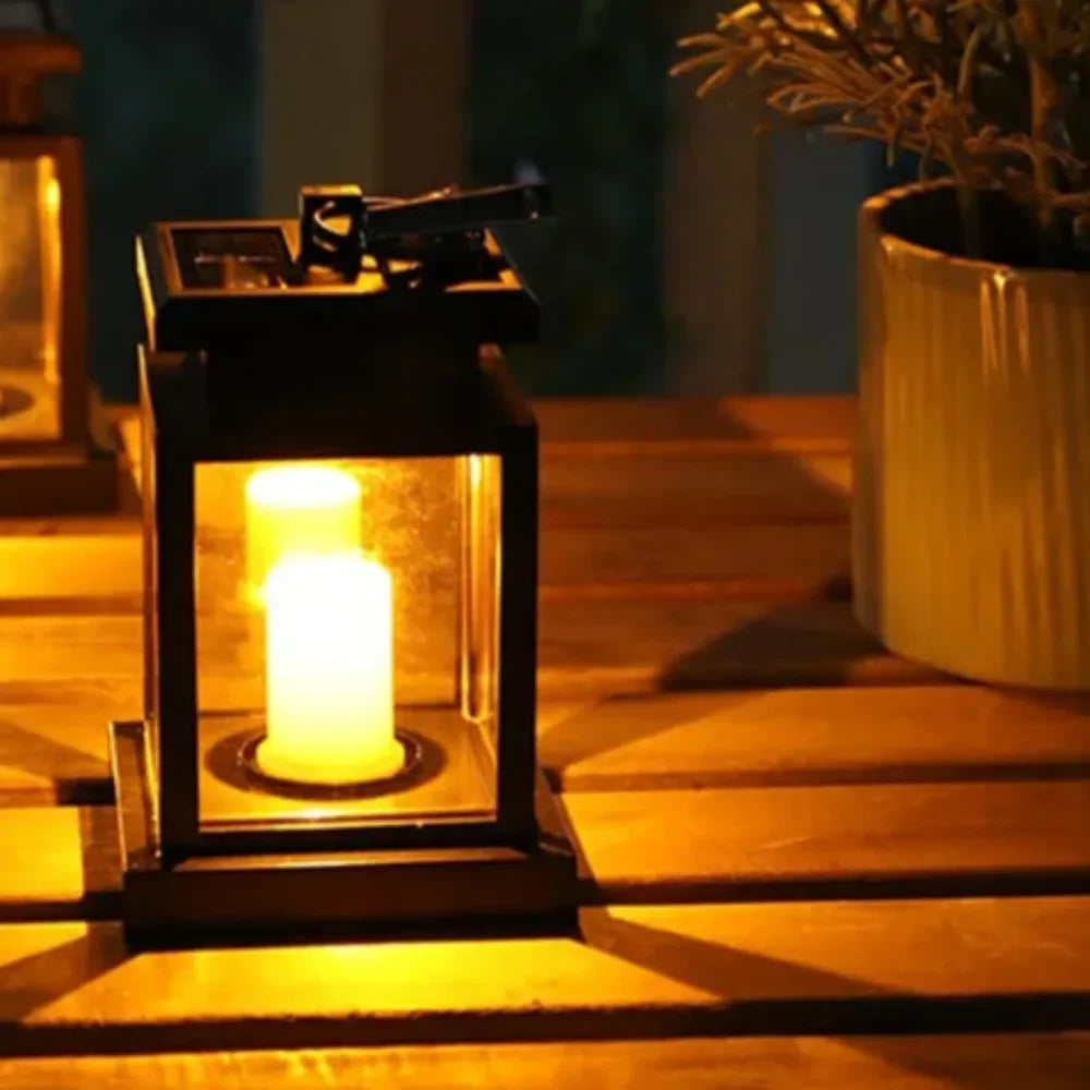 Udendørs Sollygte Flimrende LED Lys