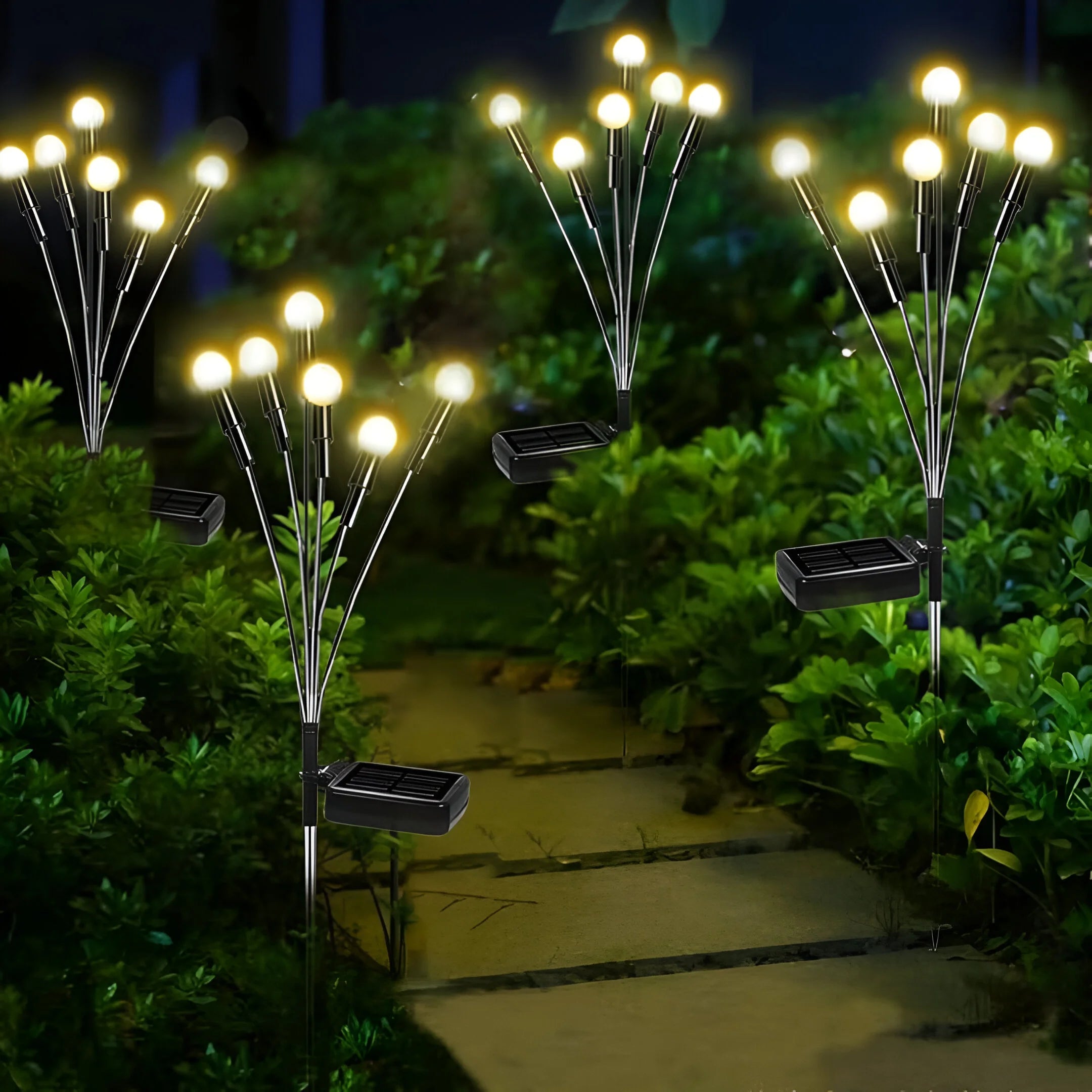 Udendørslampe Solcelledrevet Svajende Design til Udendørs Belysning