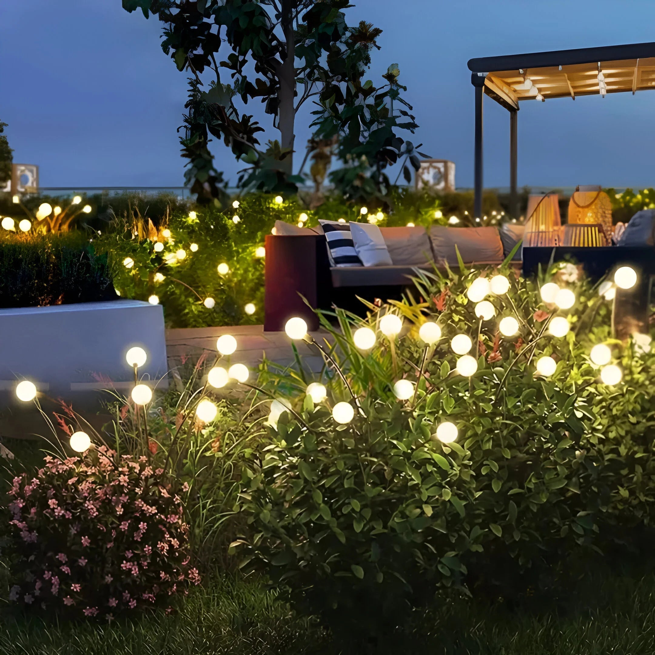 Udendørslampe Solcelledrevet Svajende Design til Udendørs Belysning