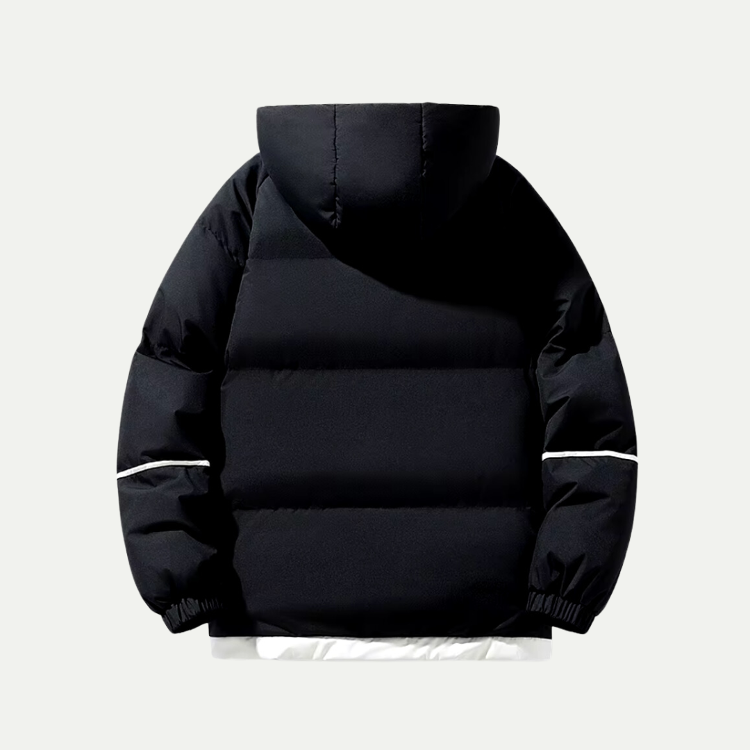 Unisex Hættet Puffer Parka – Isoleret Vinter Must-Have