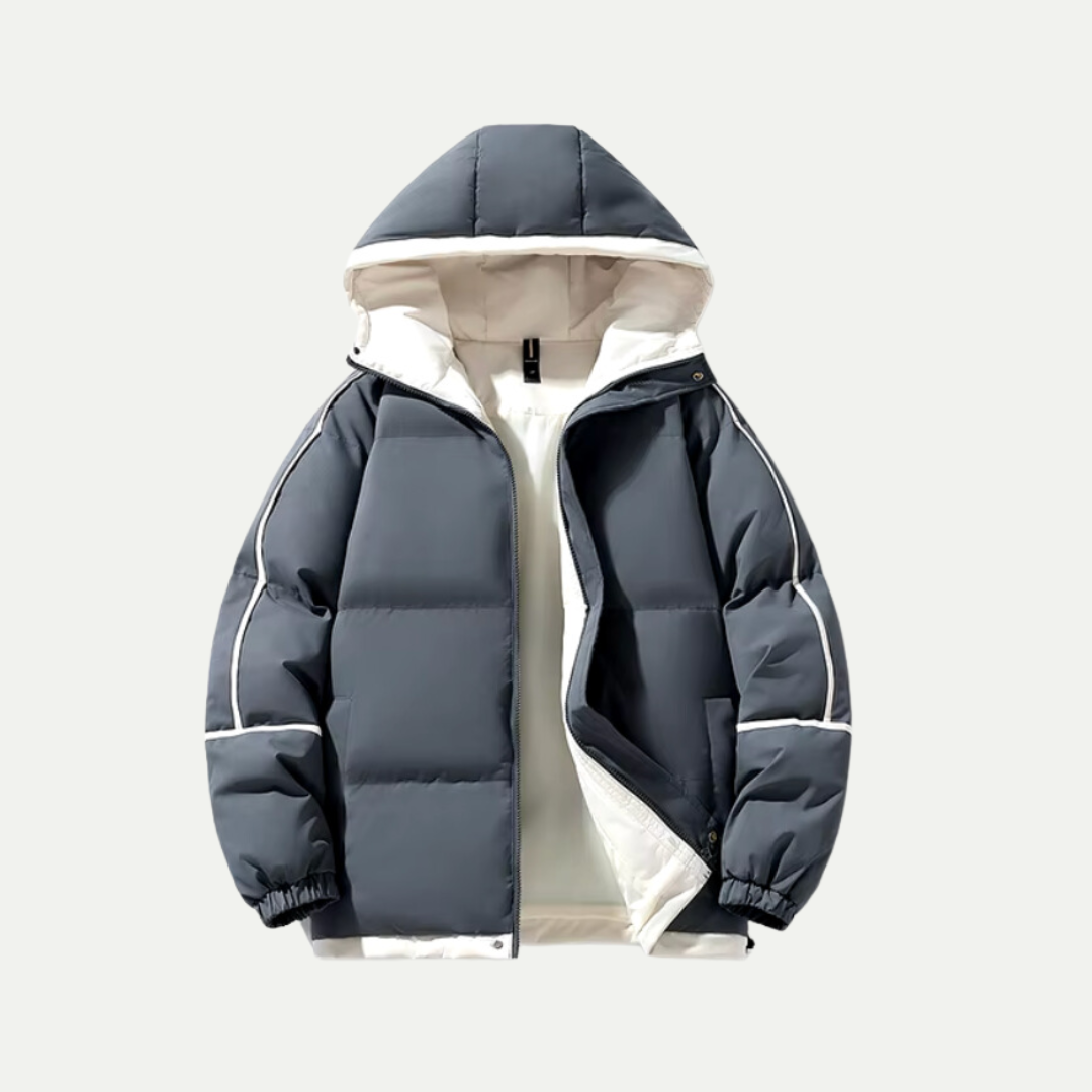 Unisex Hættet Puffer Parka – Isoleret Vinter Must-Have