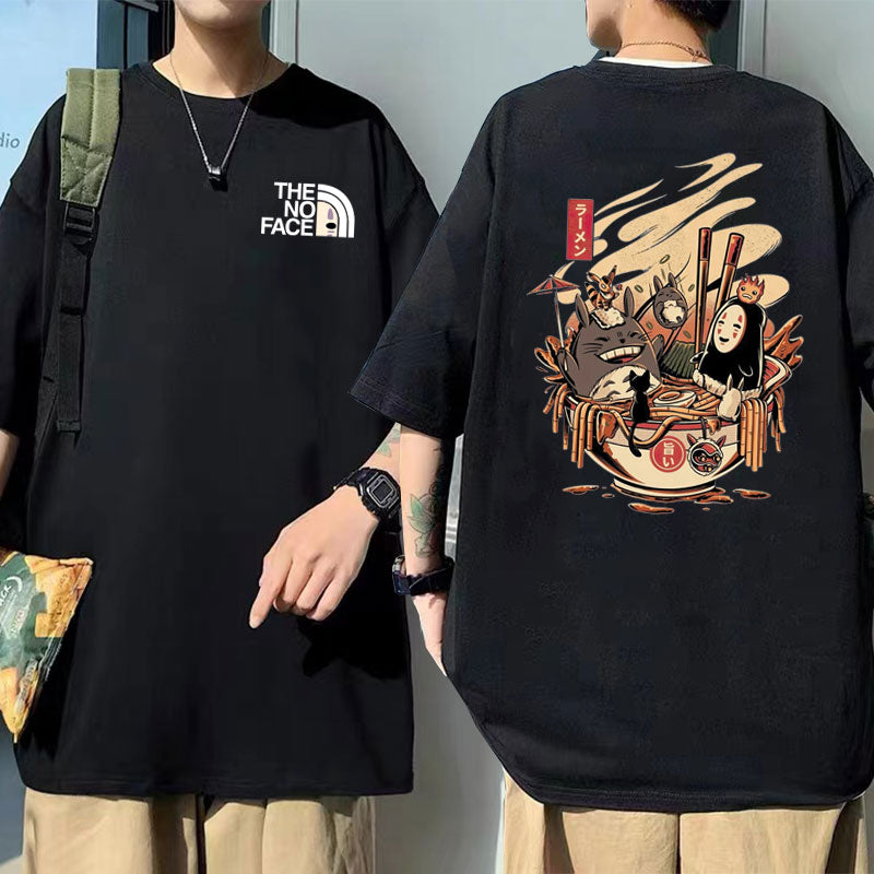 Unisex T-shirt uden ansigt med tryk