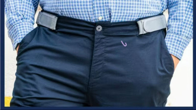 Unisex Bælte Spændeløst Minimalistisk Design Justerbar Pasform