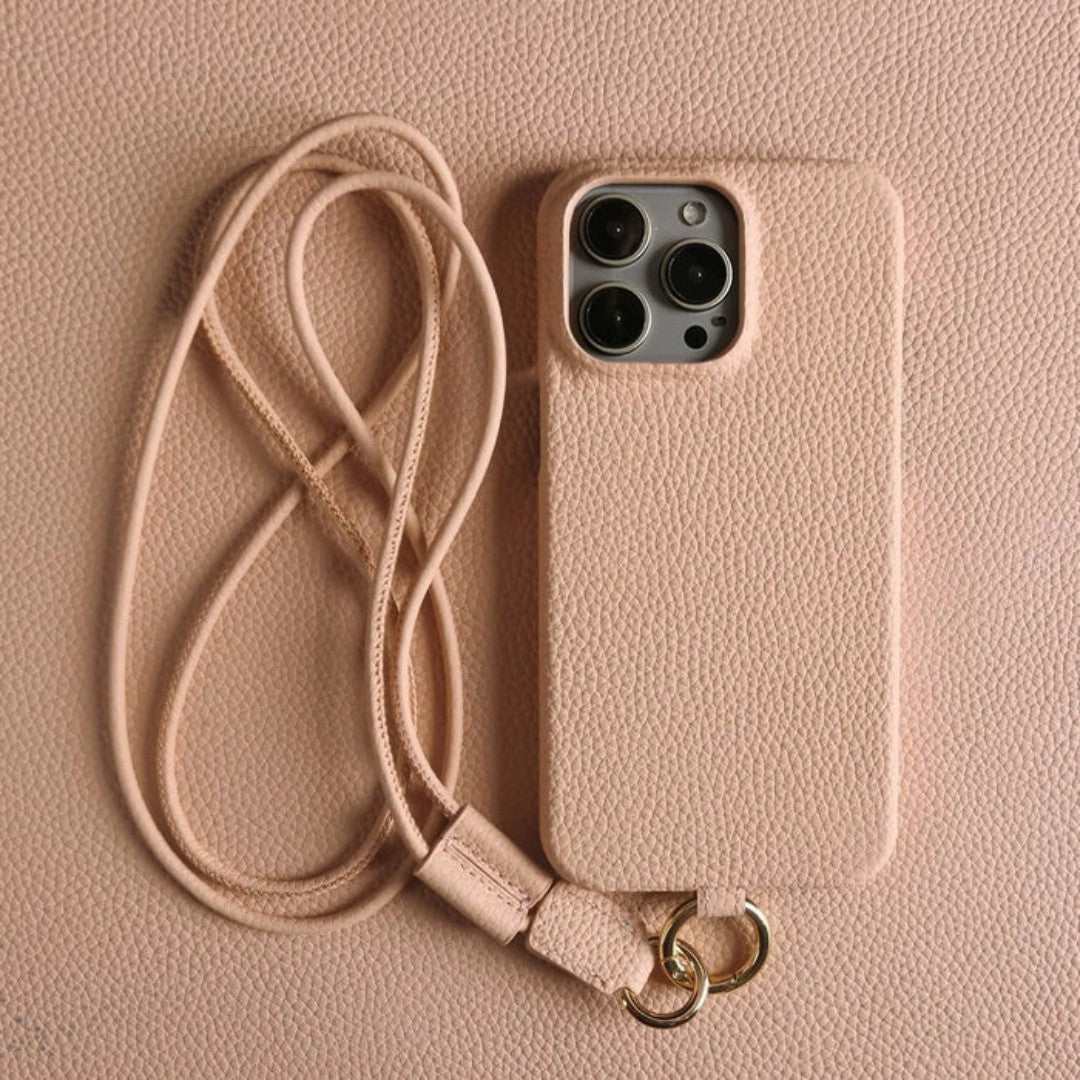 Unisex Crossbody Telefon 12,13,14,15,16, Pro Max, Pro, Plus Taske Læder