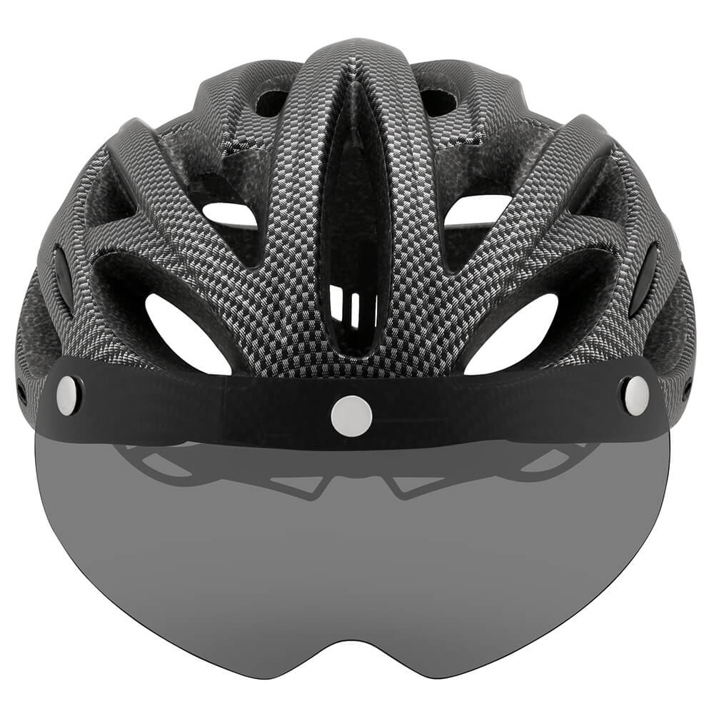 Unisex Cykelhjelm med Integreret Baglygte