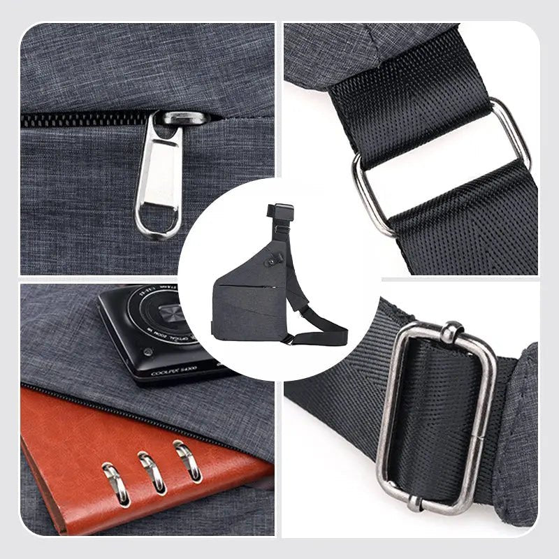 Unisex Daglig Taske med Tyverisikring Moderne Design