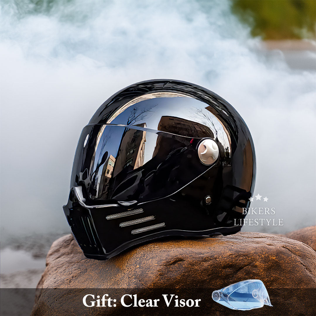 Unisex Full Face Motorcykel Hjelm Med Ventilation og Komfort