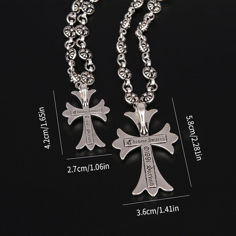 Mænd Gothic Cross Pendant Halskæde