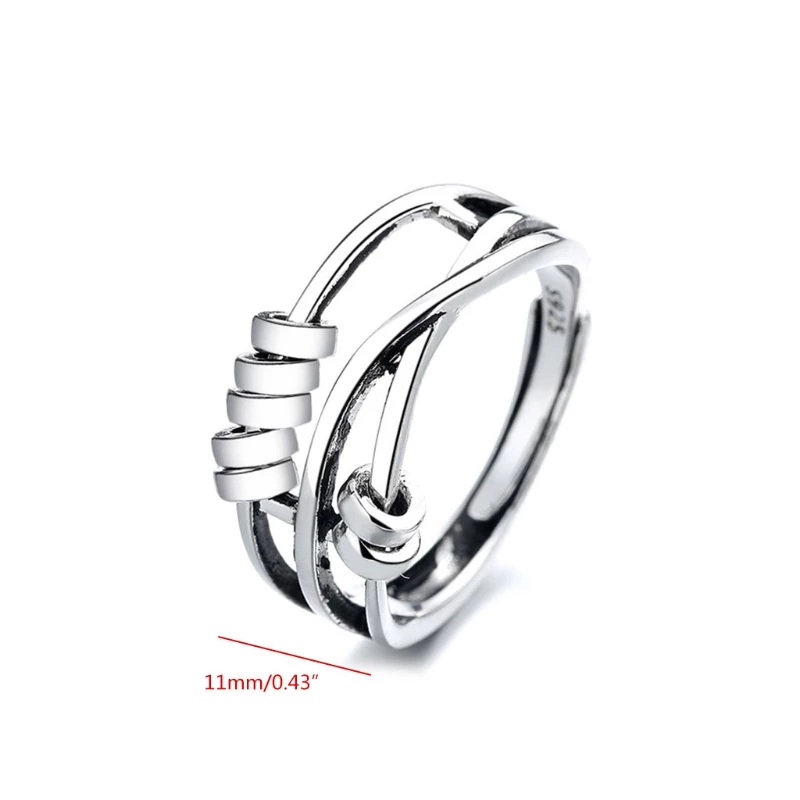 Unisex Justerbar Ring med Spinner Design