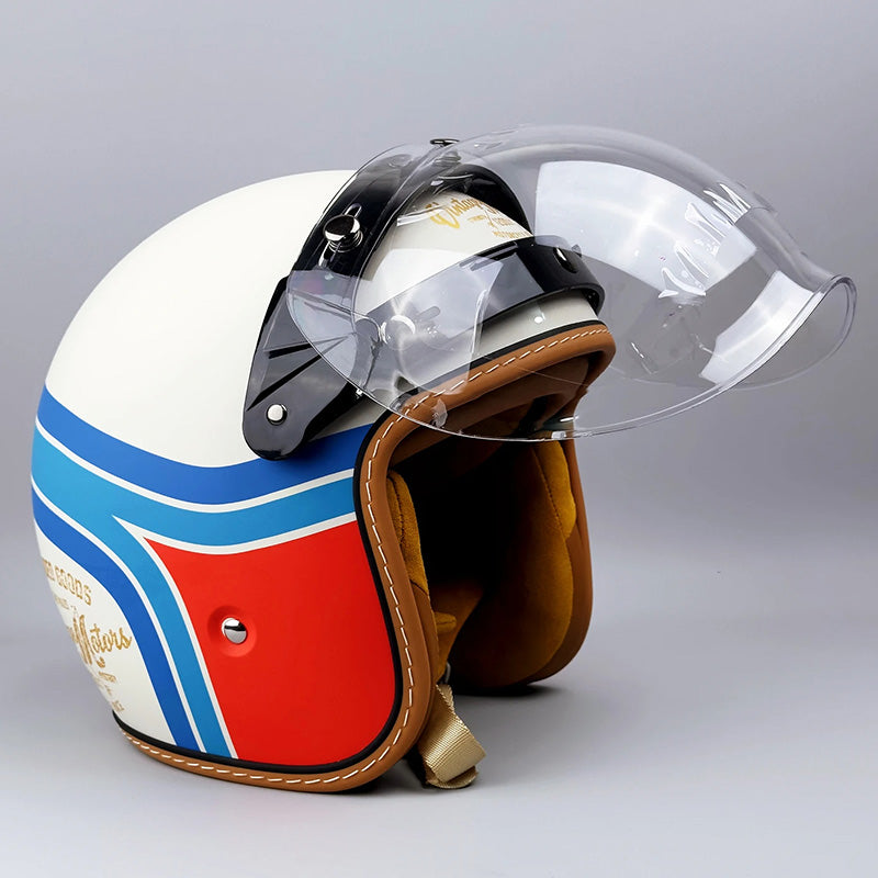 Unisex Motorcykelhjelm Klassisk Stil