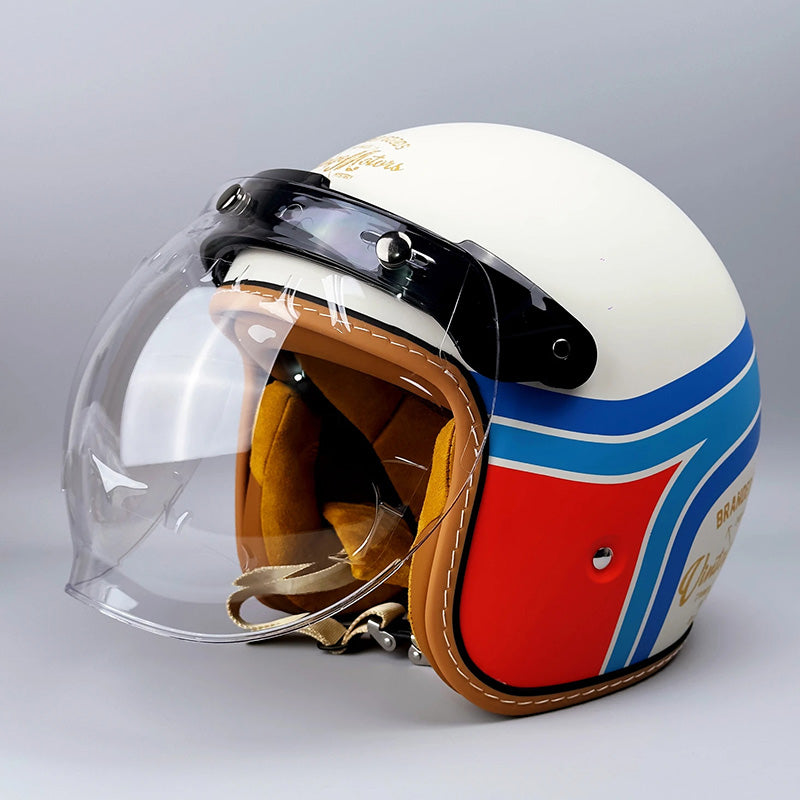 Unisex Motorcykelhjelm Klassisk Stil