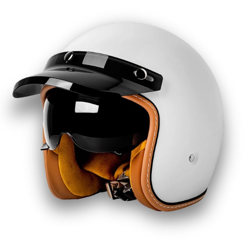 Unisex Motorcykelhjelm Klassisk Stil