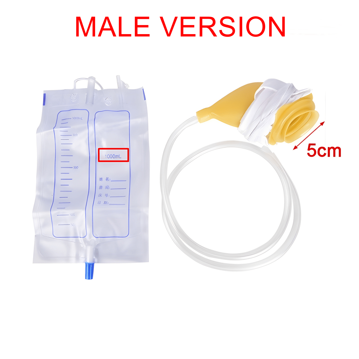 Unisex Plejeundertøj med Urinopsamlingssystem