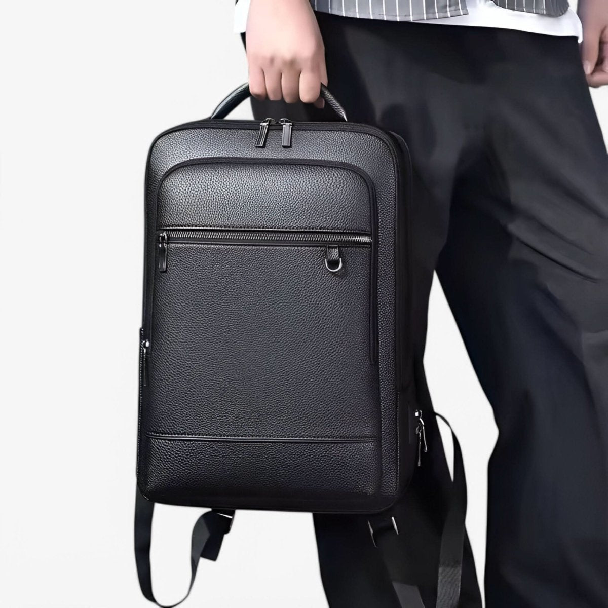 Unisex Rygsæk Med USB-Port Til Bærbar Computer - Rummelig Og Stilfuld Design