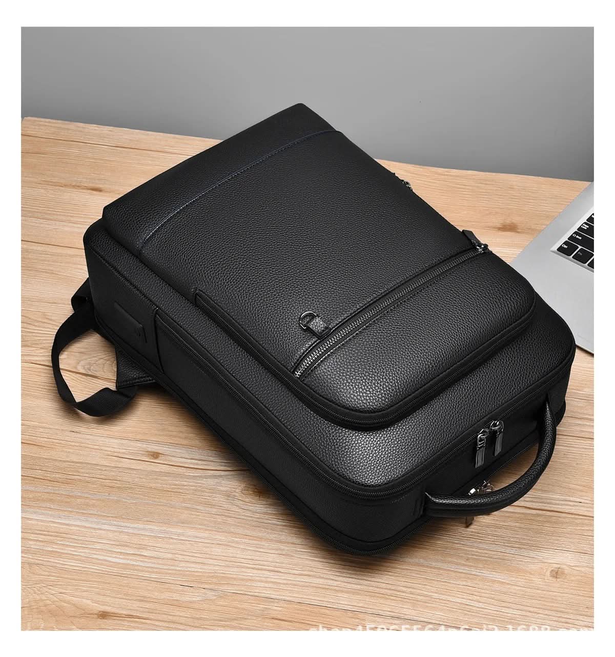 Unisex Rygsæk Med USB-Port Til Bærbar Computer - Rummelig Og Stilfuld Design