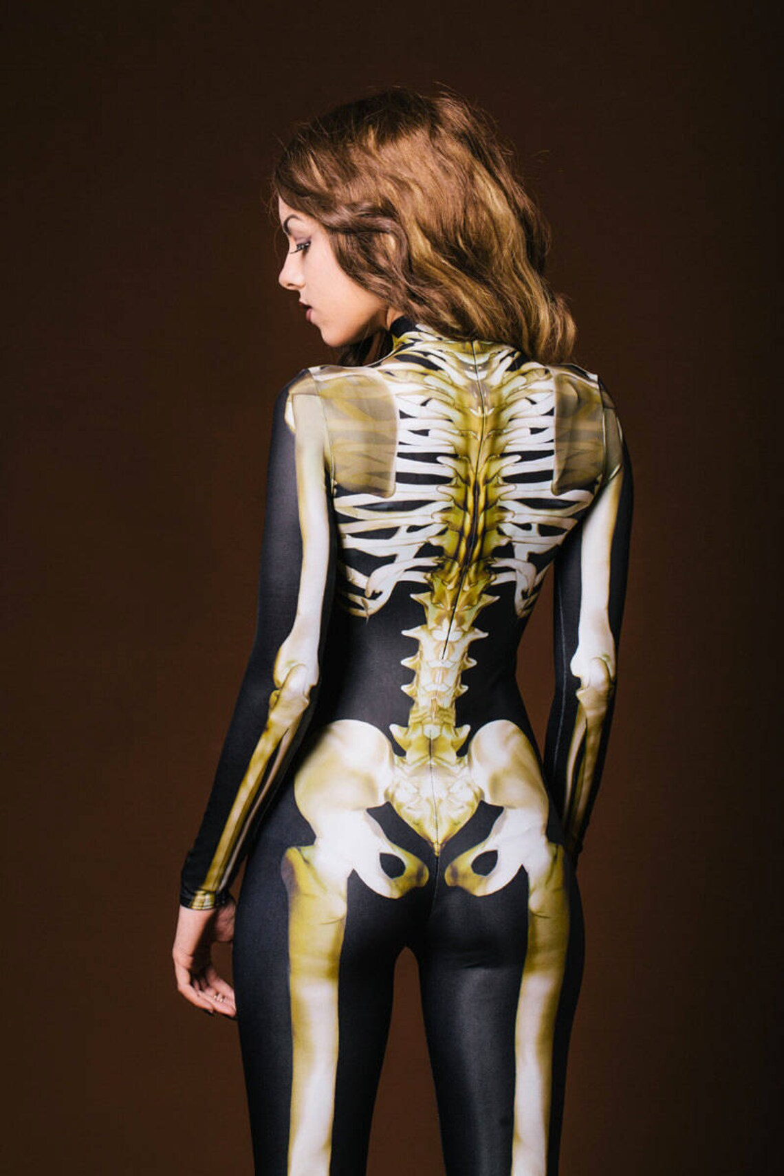 Unisex Skelet Kostume GlowInTheDark